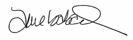 President & CEO Signature